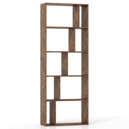 5-Tier Bookshelf with Open Back and Anti-Tipping Kit