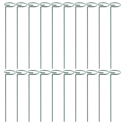 10 Packs 16in Plant Support Stakes Garden Flower Single Stem Support Stake Iron Plant Cage Support Ring For Tomatoes Orchid Lily Peony Rose Flower Ama