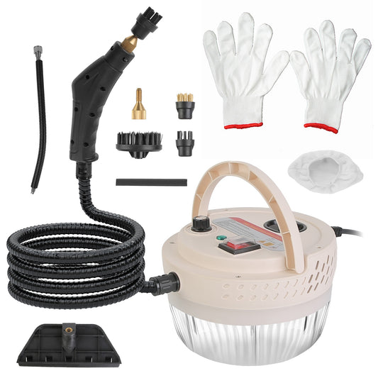 2500W Handheld Steamer – High-Pressure Cleaner with 9 Accessories & 6 Steam Levels