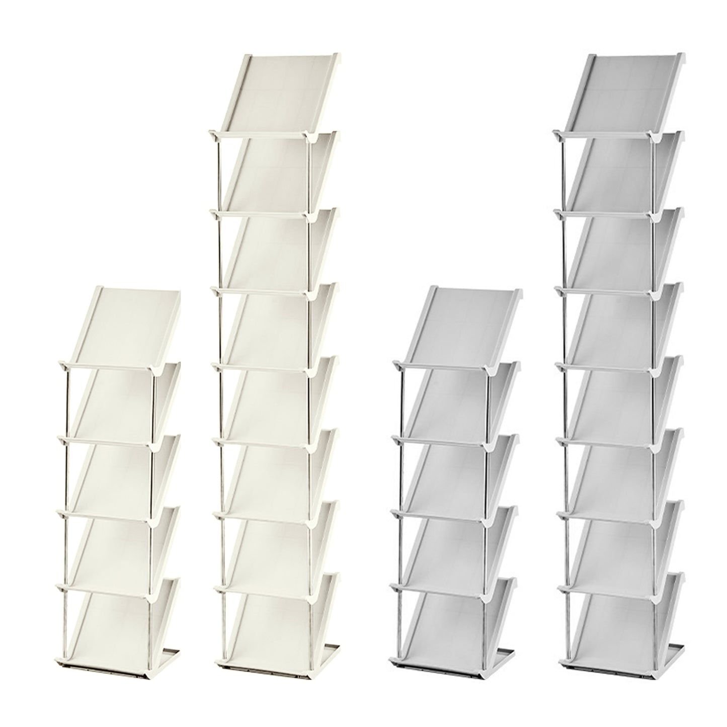 8 Tier Vertical Shoe Rack Narrow Free Standing Storage Organizer for Entryway Space-Saving Stackable Shoe Holder Corner Shoe Tower For Entryway Bedroo