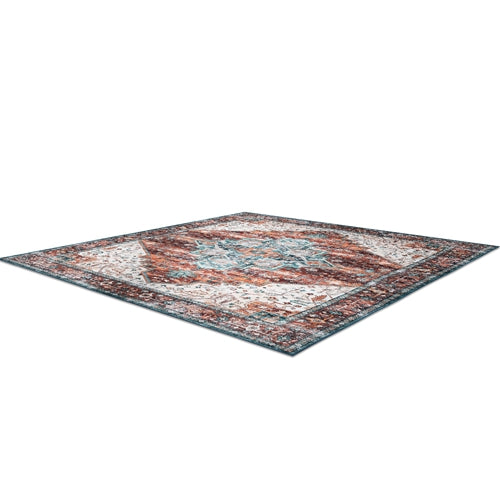 Vintage Boho 8x10 Rug – Washable, Non-Slip & Waterproof