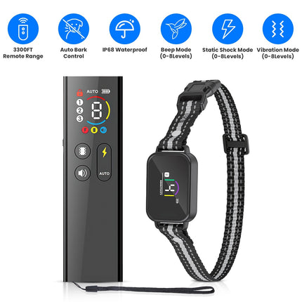 Dog Training Collar with Remote and Bark Control