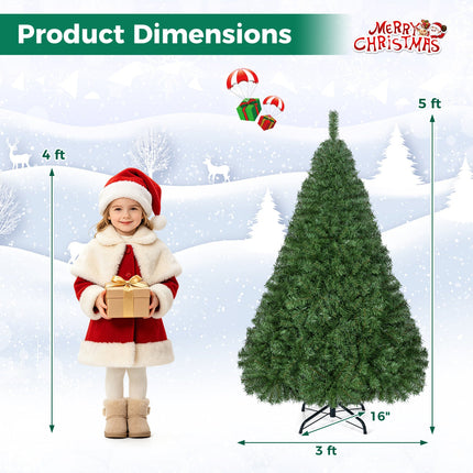 5ft Automatic Christmas Tree with 519 Branch Tips