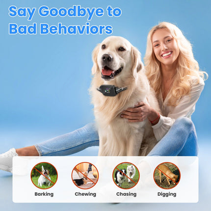 Dog Training Collar with Remote and Bark Control