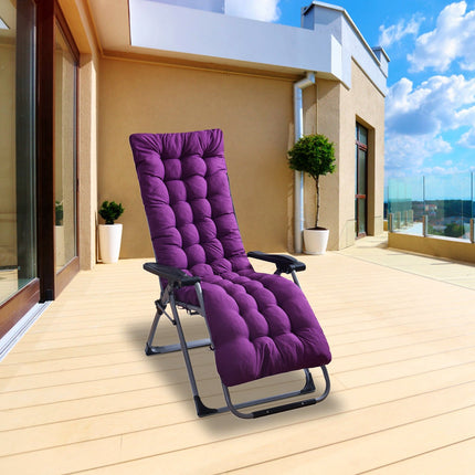 66.92x22.04in Thickened Chaise Lounger Cushion Recliner Rocking Chair Sofa Mat Deck Chair Cushion