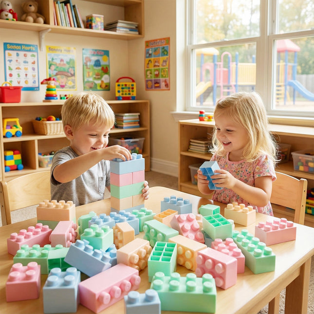64 pcs Building Blocks for Toddlers Educational Toy
