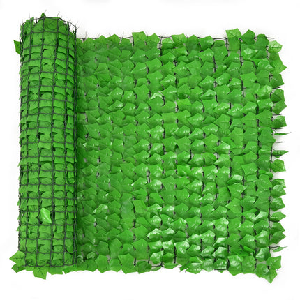 Artificial Ivy Privacy Fence 118 x 39 Inch Green Hedge Screen