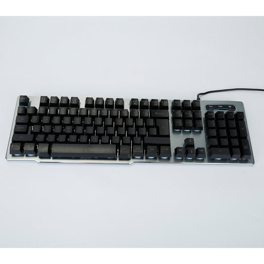 Wired Gaming Keyboard Mouse Set Colorful Rainbow Backlit 104 Keys Gaming Keyboard w/ RGB DPI Adjustable Gaming Mouse