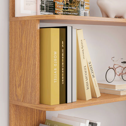 5-Tier L-Shaped Corner Bookshelf with 6 Open Shelves