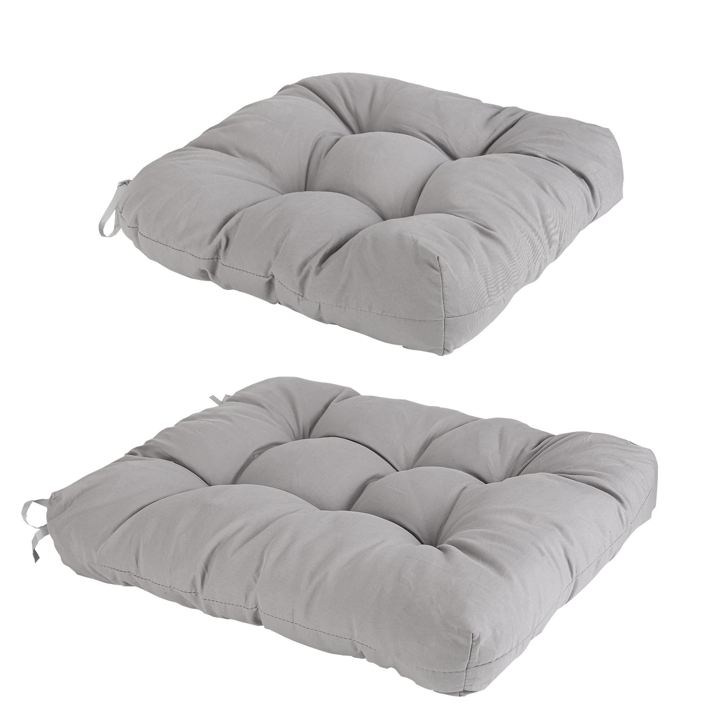2Pcs Rocking Chair Cushion Upper And Lower Back And Seat Sets with Non-Slip Ties Polyester Fiber Filling Comfortable for Indoor Home Office Car