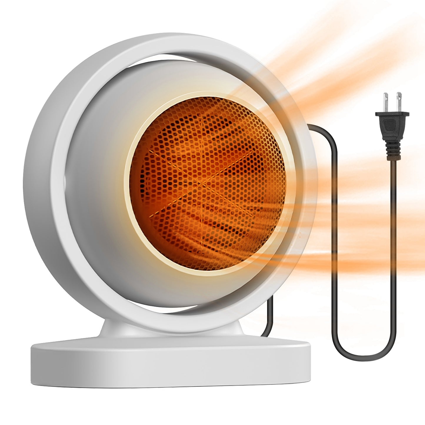 380W Space Heater with 30¡ Tilting Angle 3S Fast Heating Portable Desktop Electric Heater For Indoor Use With Overheat Protection Tip Over Protection