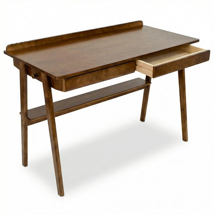 Solid Wood Desk with Drawers for Home Office