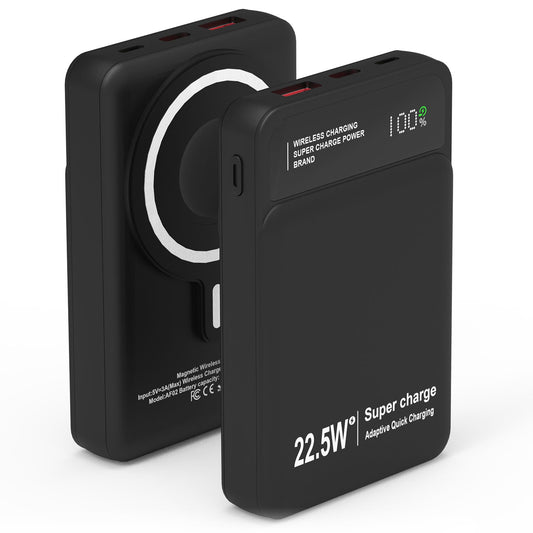 5000mAh Magsafe 3 In 1 Portable Charger PD22.5W Magnetic Fast Charger Fast Charging Power Bank Fit For IOS Phone 15/14 Samsung Galaxy S24 And More