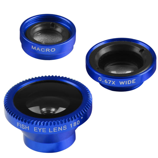 Phone Camera Lens Kit Magnetic 180¡Fisheye Lens 0.67xWide Angle 10X Macro Lens for iPhone X /8/7/6s Samsung Galaxy S10/S9