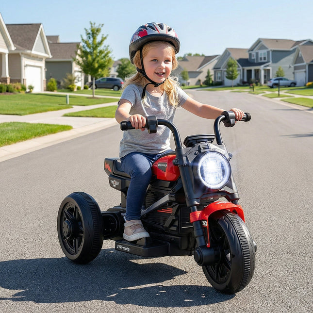 6V Kids Electric Motorcycle with LED Headlight and Music for Toddlers Aged 3-5