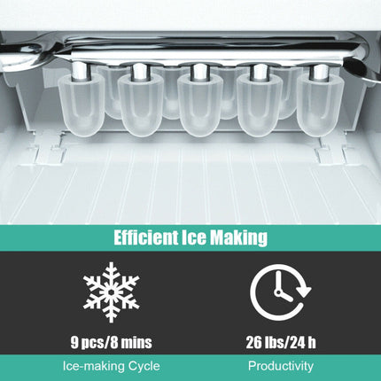 Portable Ice Maker with Scoop