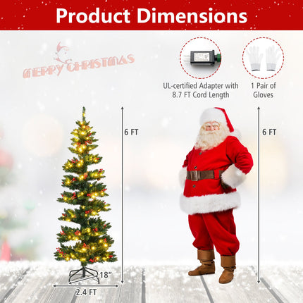 6/7 FT Pre-Lit Artificial Christmas Tree Spiral Holiday Tree with 612/791 Branch Tips and 8 Modes