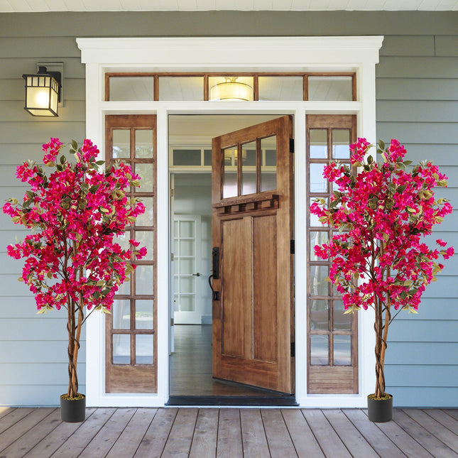 6 Feet Artificial Bougainvillea Tree with 910 Flowers