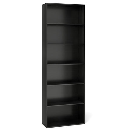 6-Tier Bookcase with 6 Open Shelves and Anti-Toppling Kits