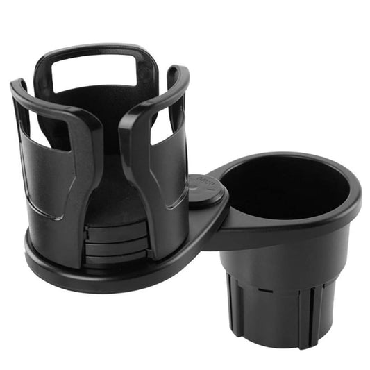 2 In 1 Car Cup Holder Extender Adapter 360¡ Rotating Dual Cup Mount Organizer Holder For Most 20 oz Up To 5.9" Coffee Drinking Bottles Key Glass Stora