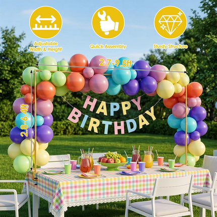 Adjustable Table Arch Stand for Balloon & Floral Decorations