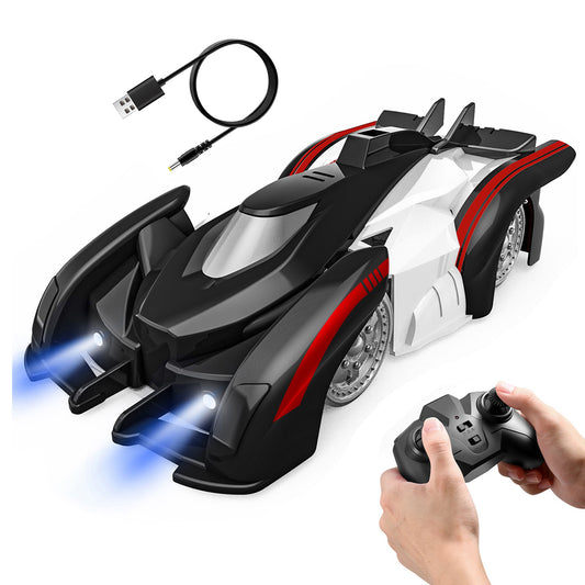 Electric Wall Climbing Car Toy 360¡ Rotating Shunt Car Remote Control Dual Mode RC Car Rechargeable Toy Car with Headlights Taillights Birthday Christ