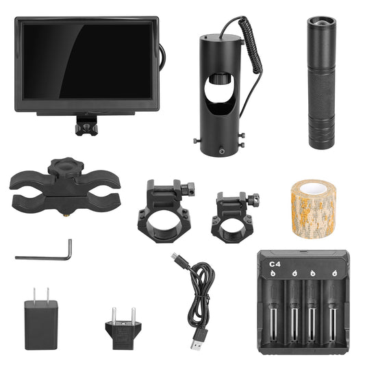 Night Vision Scope Digital Camera Infrared Rifle Scope 850nm Hunting Scope System w/ IR Torch System 5Ó Monitor