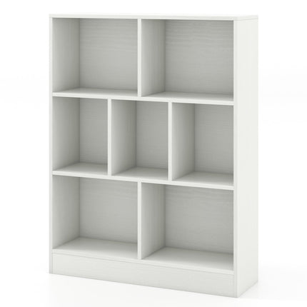 7-Section Freestanding Bookshelf for Kids Room Classroom Daycare Nursery