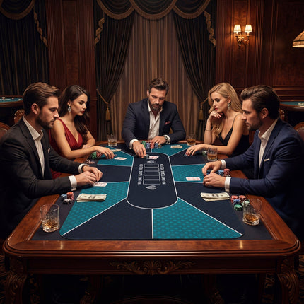 70 x 35 Inch Poker Table Top with Water-repellent Surface for 10-Player