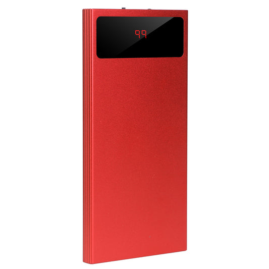 20000mAh Power Bank Ultra-thin External Battery Pack Phone Charger Dual USB Ports Flashlight Battery Remain Display
