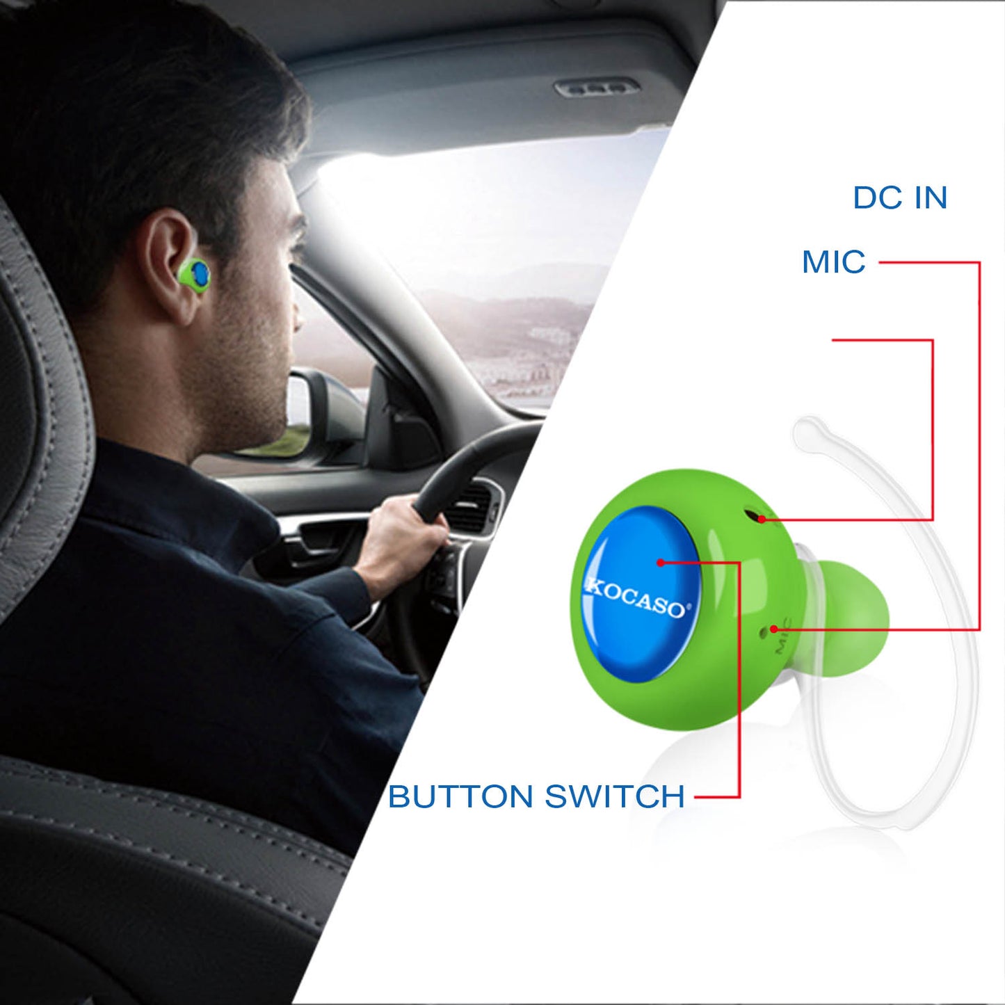 Mini  Stereo Wireless V3.0 Headset Pink