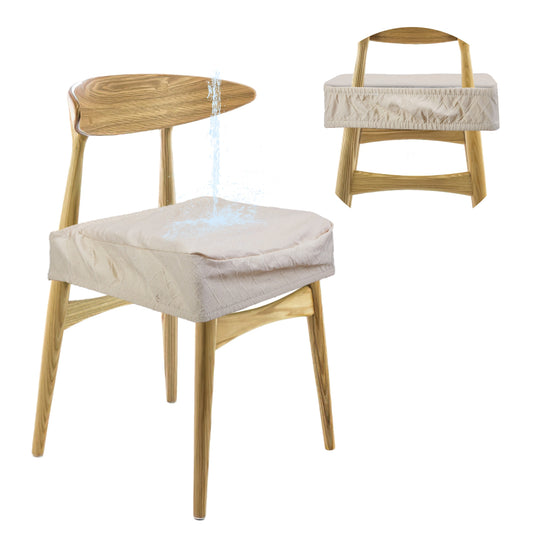 4Pack Waterproof Dining Chair Slipcovers Stretch Chair Seat Slipcovers Removable Washable Jacquard Seat Covers for Dining Room