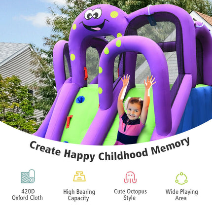 Inflatable Water and Sand Park Mighty Bounce House with Large Pool