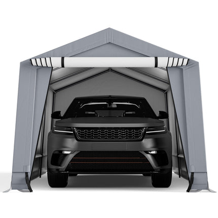 10 x 16/10 x 20 Feet Outdoor Heavy-Duty Carport with 2 Doors