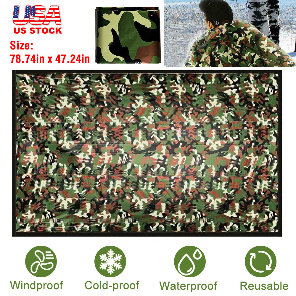 Camping Sleeping Bag Camouflage Sleeping Bag Waterproof Cold-Proof Survival Sleeping Bag