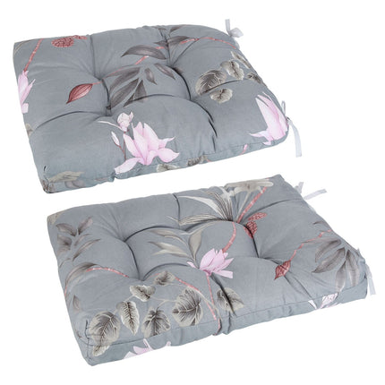 2Pcs Rocking Chair Cushion Upper And Lower Back And Seat Sets with Non-Slip Ties Polyester Fiber Filling Comfortable for Indoor Home Office Car