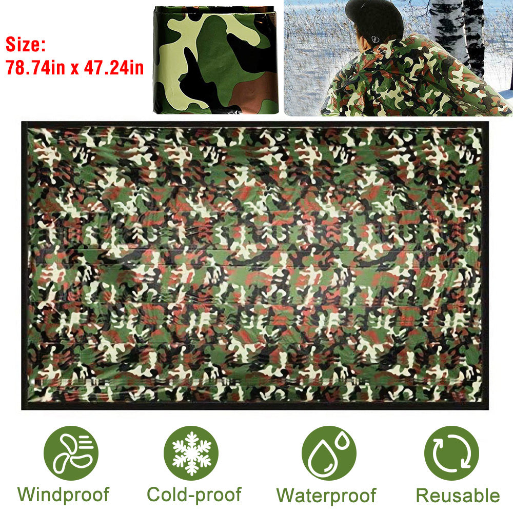 Camping Sleeping Bag Camouflage Sleeping Bag Waterproof Cold-Proof Survival Sleeping Bag