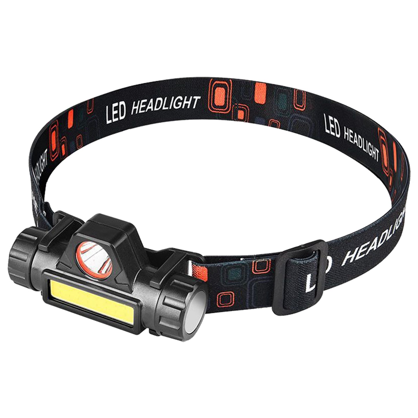 2 Packs Rechargeable Headlamp IPX4 Waterproof Headlight Flashlight Hand-free Head Torch for Fishing Camping Hiking Running
