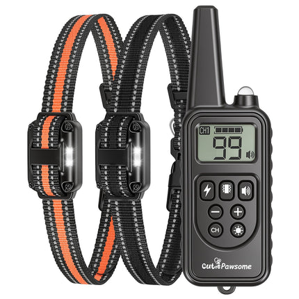 Remote Dog Training Collar with 4 Modes & 875 Yard Range