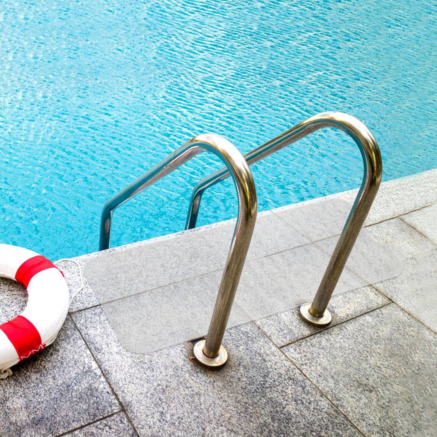 Bath Tub Mat Non-Slip Shower Mat BPA-Free Massage Anti-Bacterial with Suction Cups Washable for Bathroom Kitchen Pool