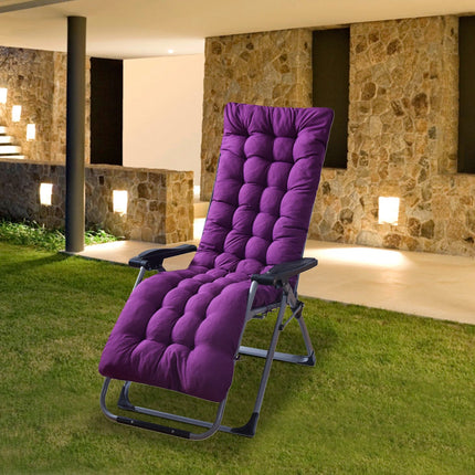 66.92x22.04in Thickened Chaise Lounger Cushion Recliner Rocking Chair Sofa Mat Deck Chair Cushion