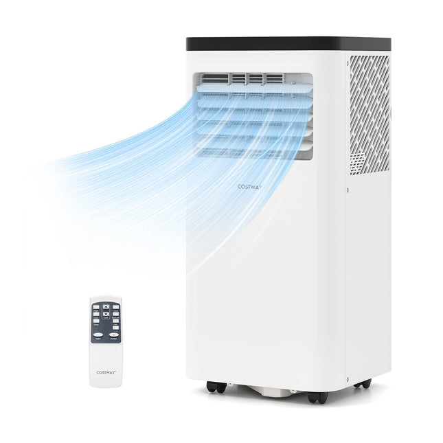 8000 BTU Portable Air Conditioner with Dehumidifier & Remote