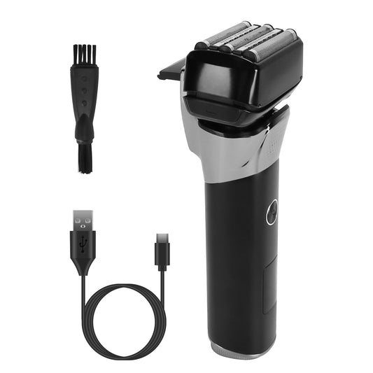 Electric Foil Face Shaver 5-Blade Electric Razor for Men Wet & Dry Jawline Beard Trimmer Precision Sideburn Shavers IPX6 Waterproof with LED DisplayÊC