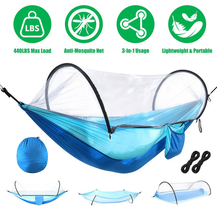 Camping Hammock with Mosquito Net 3-in-1 Portable 440lbs
