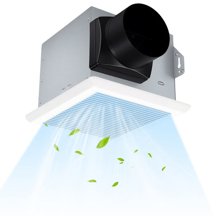 80 CFM Ceiling Mount Bathroom Exhaust Fan with Metal Housing and 4 Inches Duct
