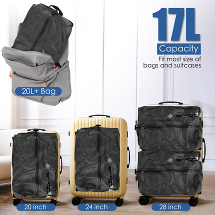 17L Vacuum Storage Bags with Rechargeable Pump - 2 Pack