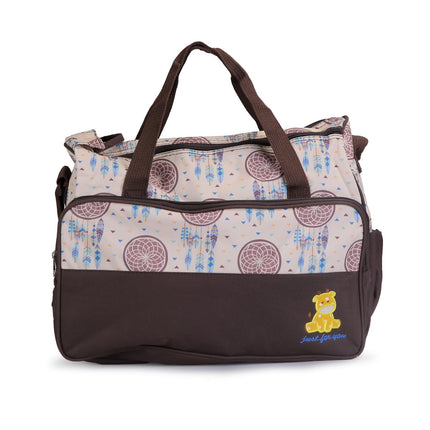 5PCS Baby Diaper Bag Set, Multifunctional Mummy Handbags with Diaper Pad, Food Bag, Bottle Bag, Travel Tote for Mom & Dad