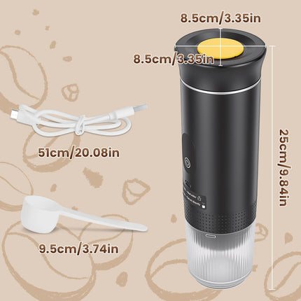 Portable Espresso Machine with Self-Heating & 7500mAh Battery