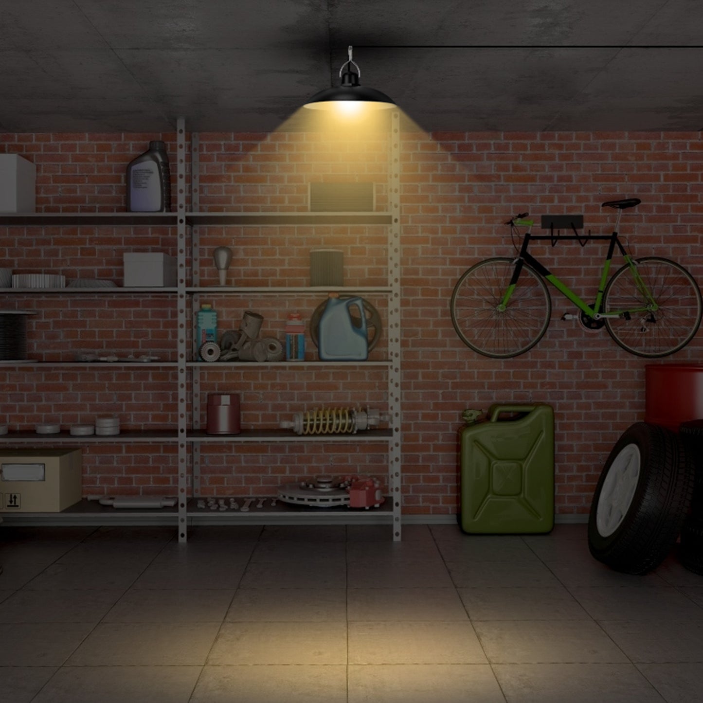 Solar Shed Lights Dimmable Timing Auto Off Sensor Hanging Lamp IP65 Waterproof Remote Control Pendant Light For Garden Patio Balcony with 9.84FT Wire