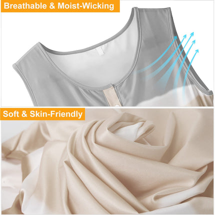 Women Tie-dye Sleeveless Tank Tops Summer Loose T Shirts Tops Button Down Shirts Vest Blouse Plus Size